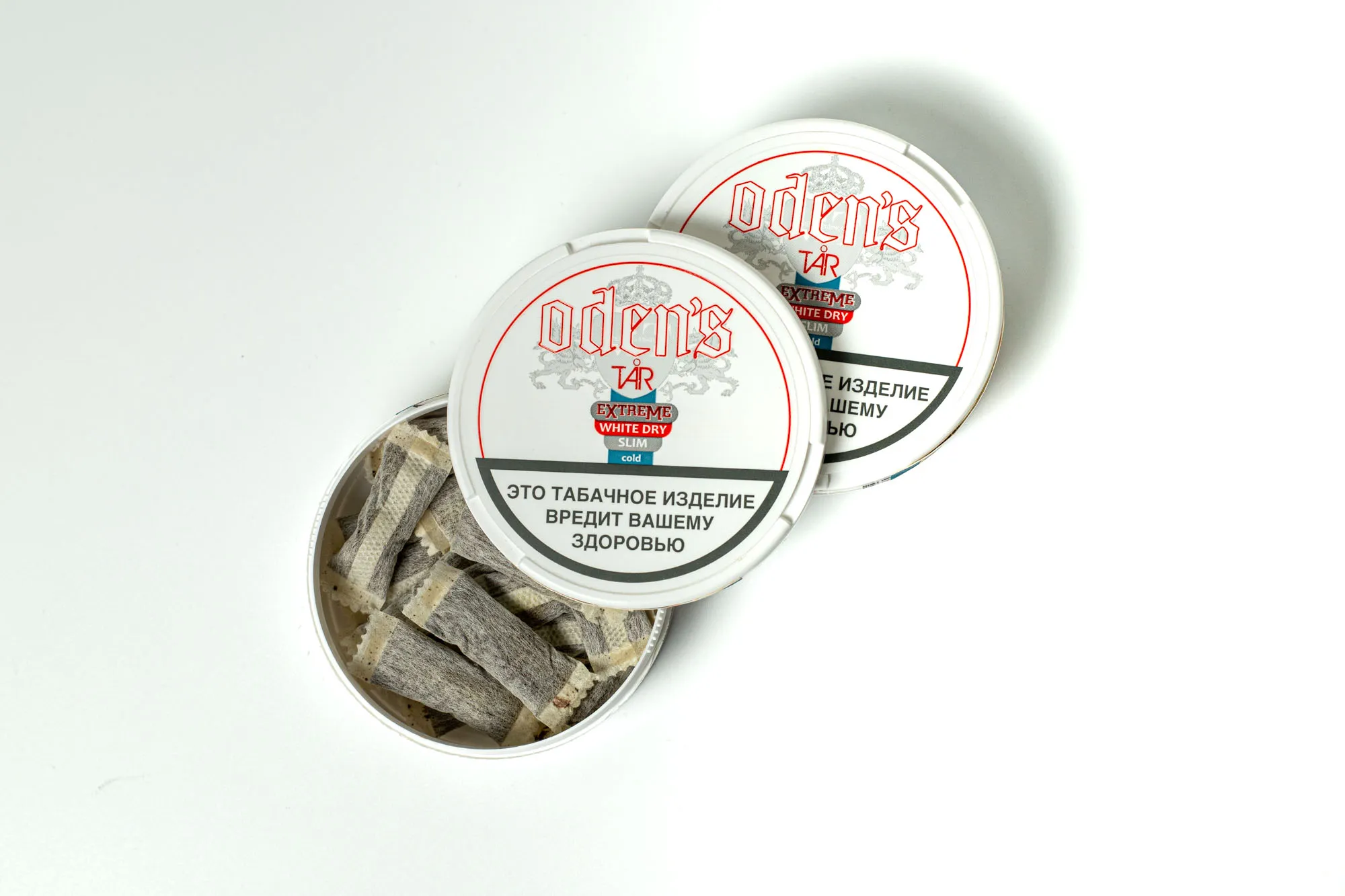 Акцизный жевательный табак ODEN’S TAR WHITE DRY Slim (13 г.) снюс оденс