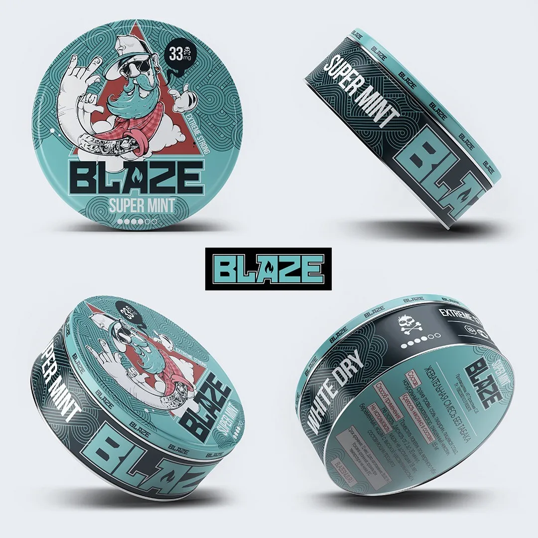 Жевательная смесь (снюс) Blaze Super mint снюс BLAZE