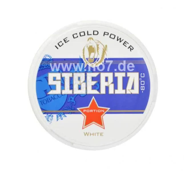 Снюс SIBERIA Blue White Portion (немецкий) снюс сибирь